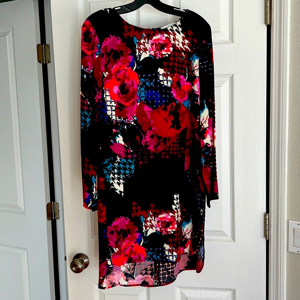 Floral high low long sleeve dress by WAYF from Nordstrom